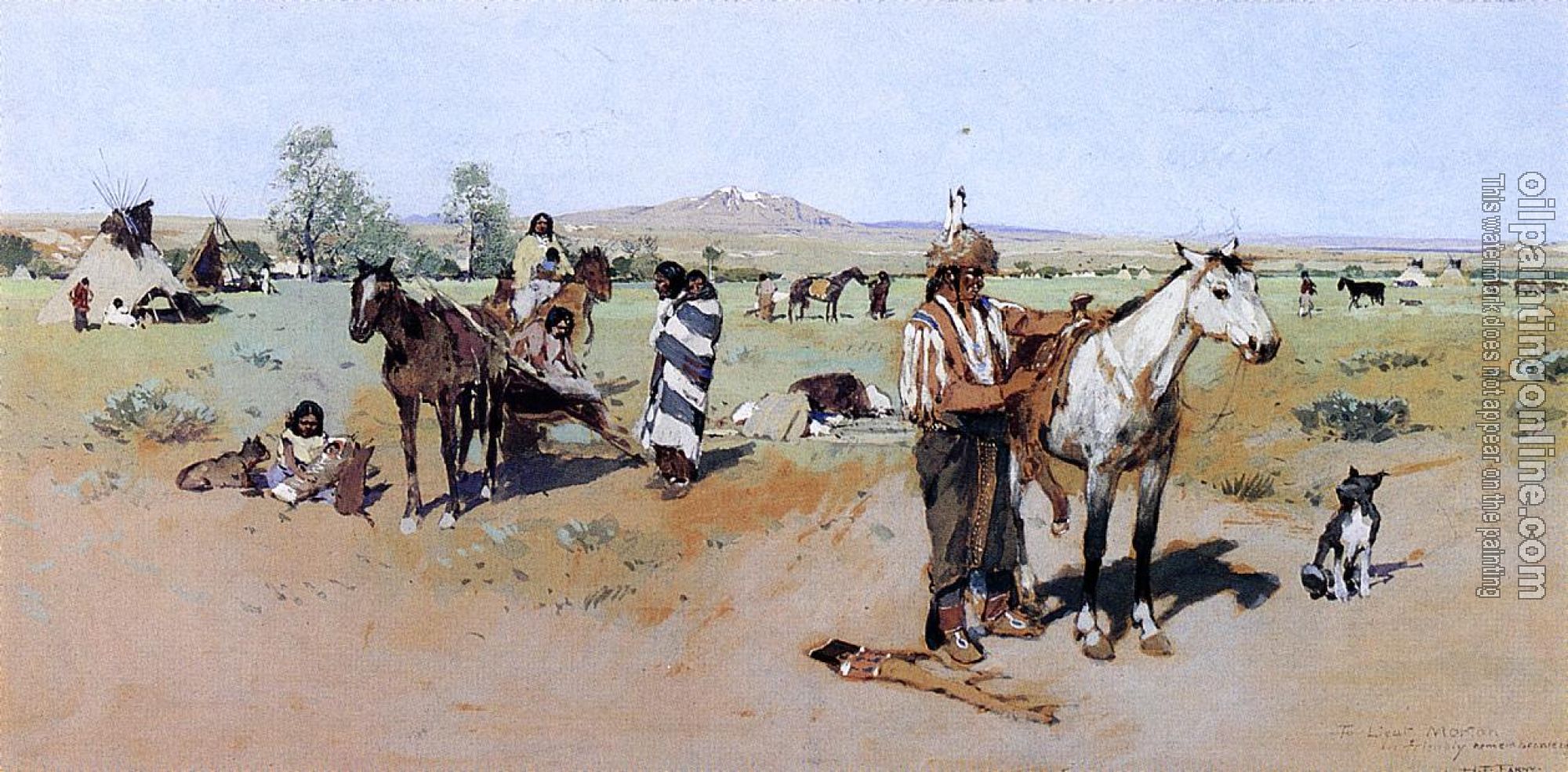 Henry Farny - Indian Encampment